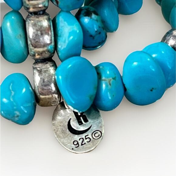 Carolyn Pollack Relios Vintage Turquoise & 925 Bead Coil Wrap Bracelet - Picture 6 of 11
